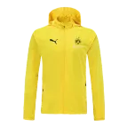 Puma Borussia Dortmund Windbreaker Hoodie Jacket 2021/22 - soccerdealshop