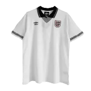 Retro 1990 England Home Soccer Jersey - soccerdeal