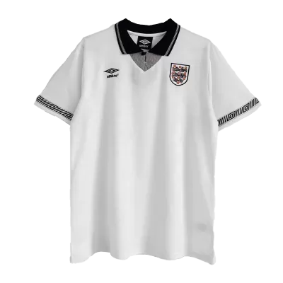 Retro 1990 England Home Soccer Jersey - Soccerdeal