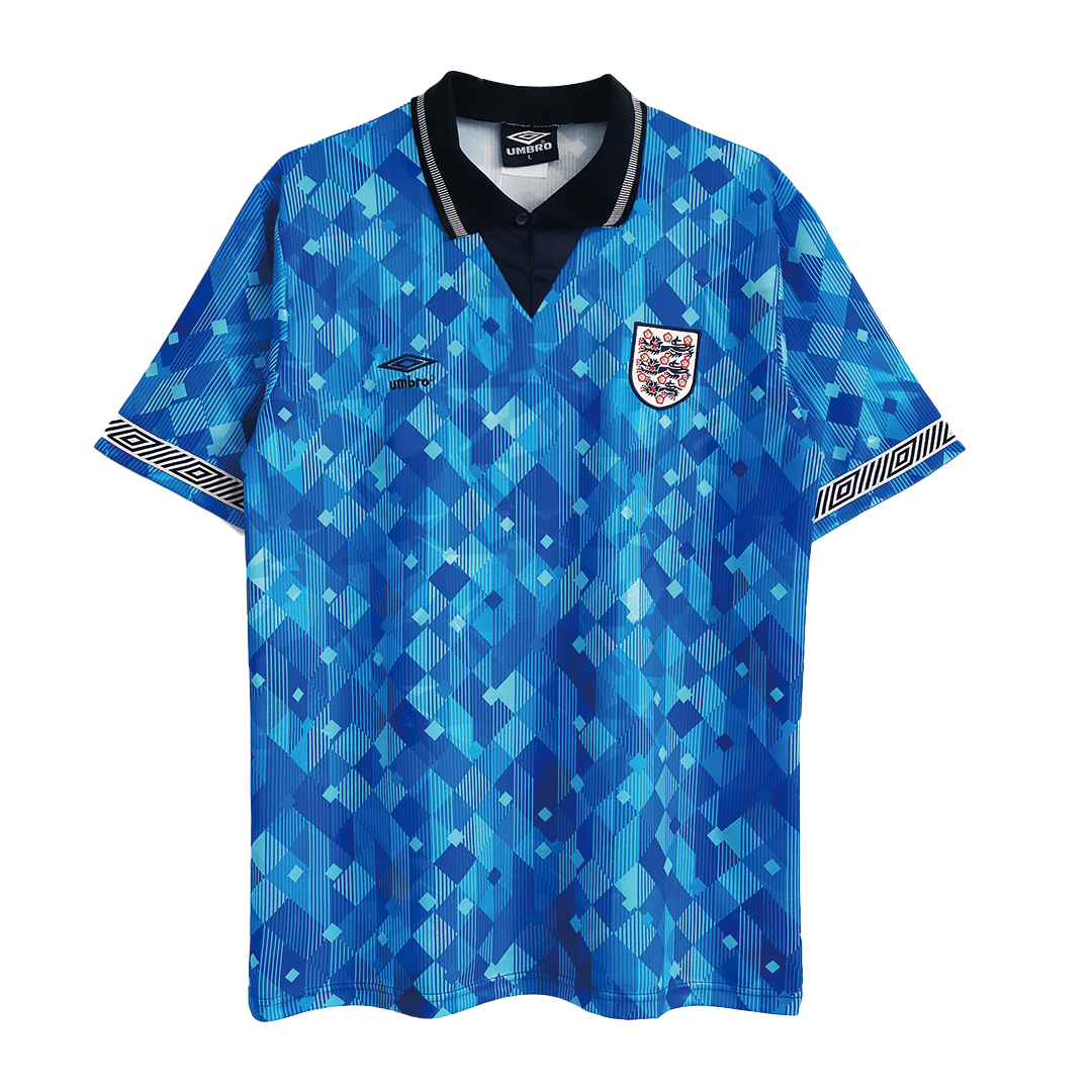 Retro 1990 England Away Soccer Jersey - soccerdeal