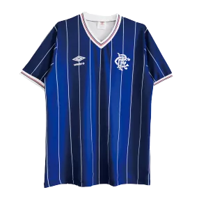 Retro 1982/83 Glasgow Rangers Home Soccer Jersey - soccerdeal
