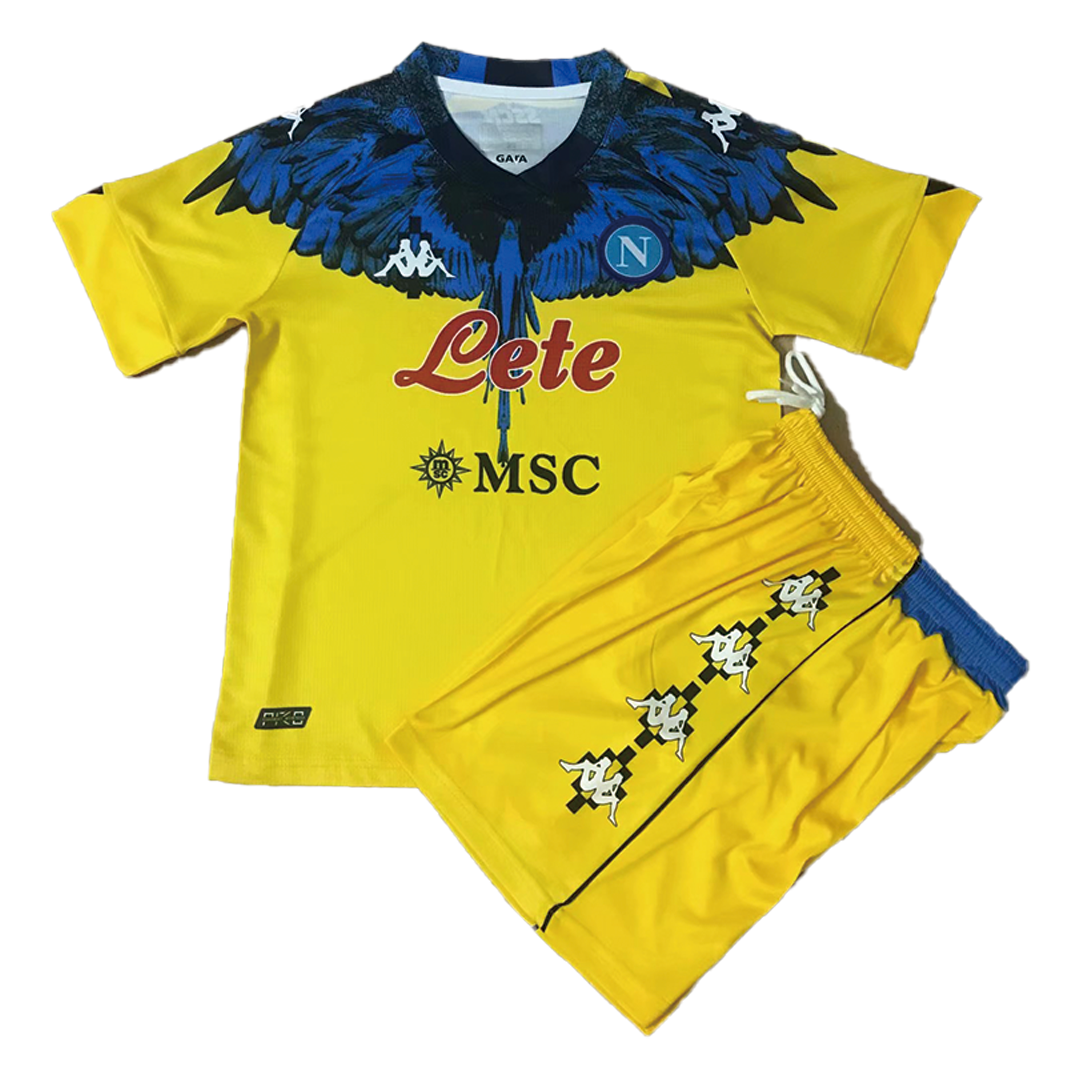 Kid's Napoli Soccer Jersey Kit(Jersey+Shorts) 2021 - soccerdeal