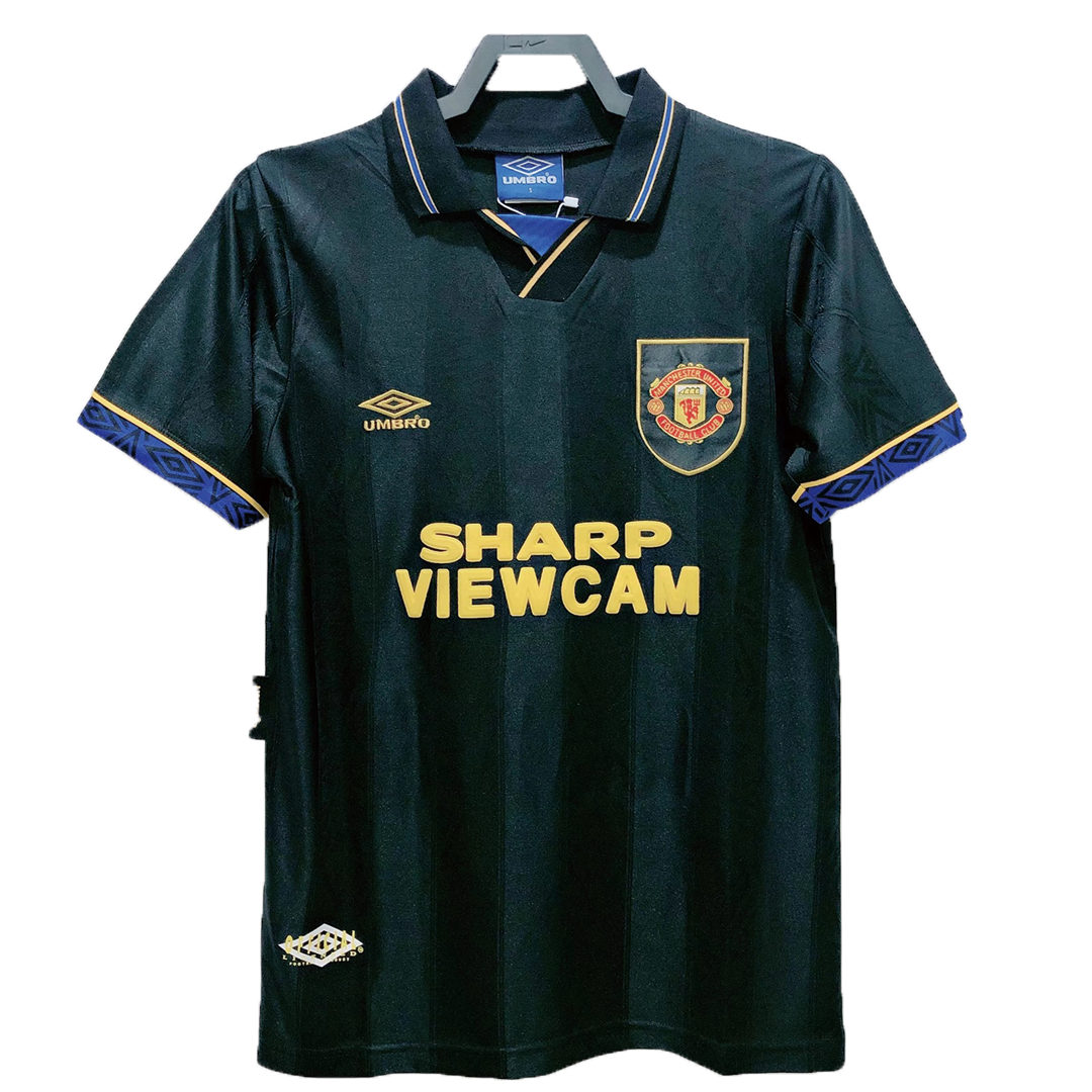 Retro 1993/94 Manchester United Away Soccer Jersey - soccerdeal
