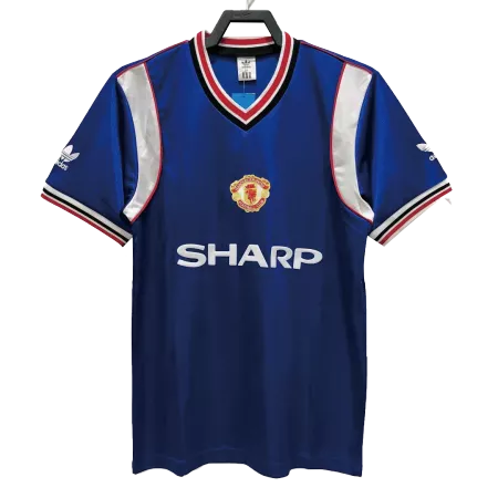 Retro 1985 Manchester United Away Soccer Jersey - soccerdeal