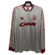 Retro 1989 Liverpool Away Long Sleeve Soccer Jersey - soccerdealshop