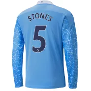 Puma STONES #5 Manchester City Home Long Sleeve Soccer Jersey 2020/21 - soccerdealshop