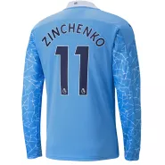 Puma ZINCHENKO1 #11 Manchester City Home Long Sleeve Soccer Jersey 2020/21 - soccerdealshop