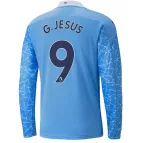 Puma G.JESUS #9 Manchester City Home Long Sleeve Soccer Jersey 2020/21 - soccerdealshop