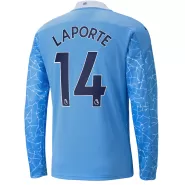 Puma LAPORTE #14 Manchester City Home Long Sleeve Soccer Jersey 2020/21 - soccerdealshop
