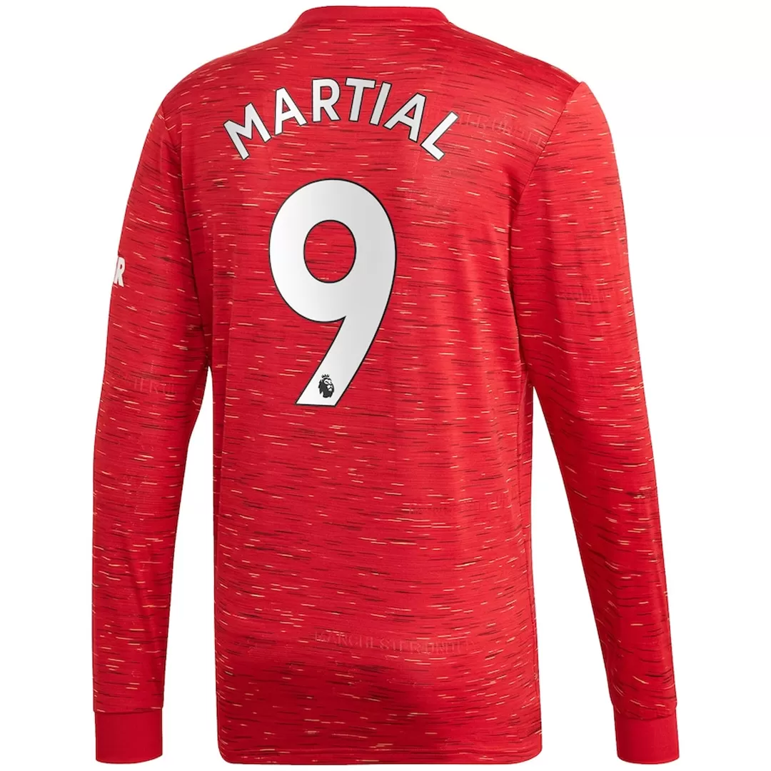 Adidas MARTIAL 9 Manchester United Home Long Sleeve Soccer Jersey 2020/21