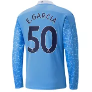 Puma E.GARCIA0 #50 Manchester City Home Long Sleeve Soccer Jersey 2020/21 - soccerdealshop