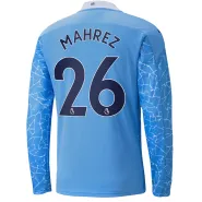 Puma MAHREZ #26 Manchester City Home Long Sleeve Soccer Jersey 2020/21 - soccerdealshop