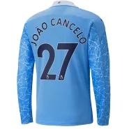 Puma JOÃO CANCELO #27 Manchester City Home Long Sleeve Soccer Jersey 2020/21 - soccerdealshop