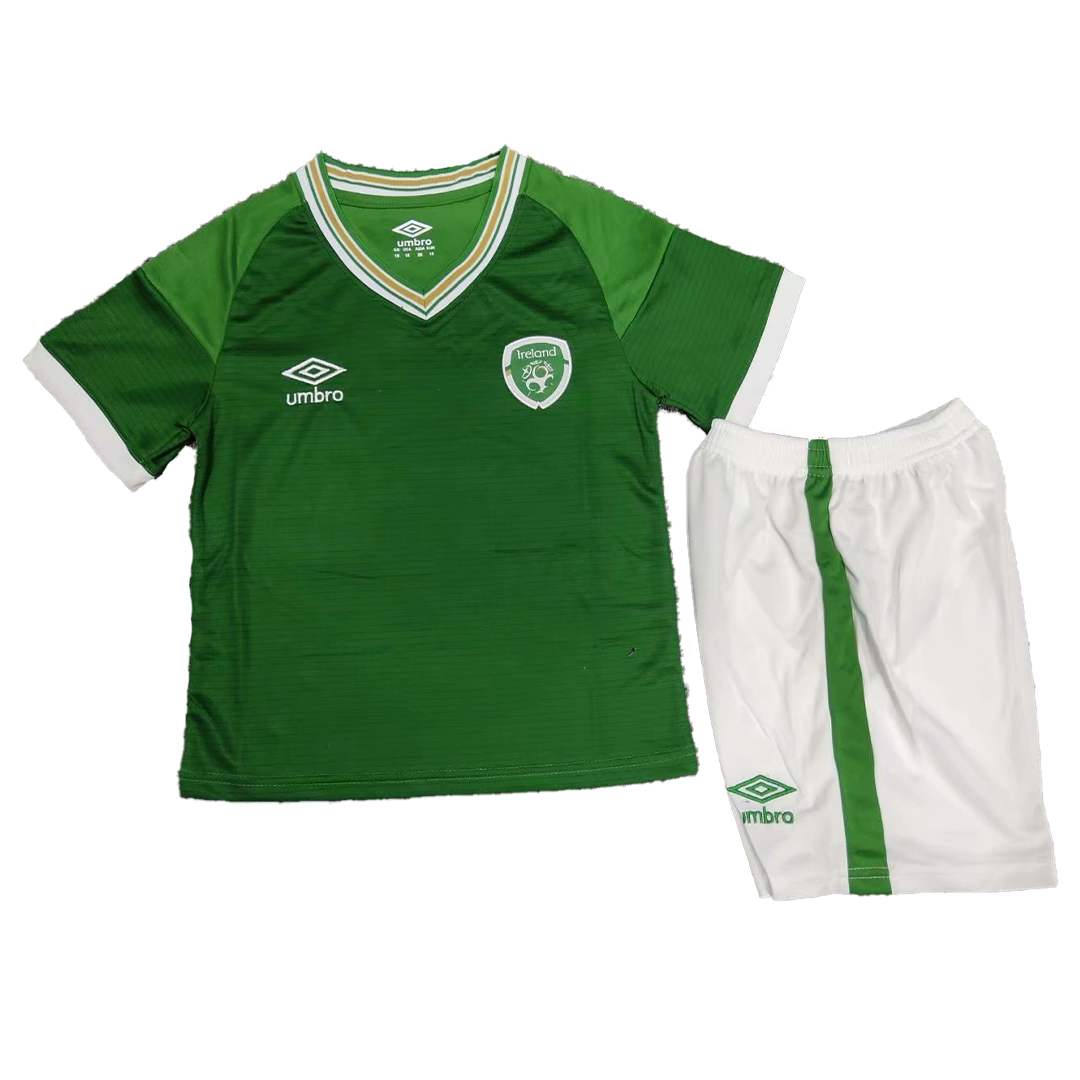 Kid's Ireland Home Soccer Jersey Kit(Jersey+Shorts) 2020 - soccerdeal