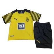 Kid's Puma Borussia Dortmund Home Soccer Jersey Kit(Jersey+Shorts) 2021/22 - soccerdealshop