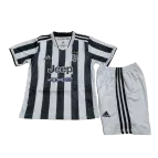 Kid's Adidas Juventus Home Soccer Jersey Kit(Jersey+Shorts) 2021/22 - soccerdealshop