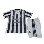 Kid's Adidas Juventus Home Soccer Jersey Kit(Jersey+Shorts) 2021/22 - soccerdealshop