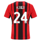 Replica Puma KJÆR #24 AC Milan Home Soccer Jersey 2021/22
