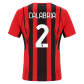 Replica Puma CALABRIA #2 AC Milan Home Soccer Jersey 2021/22