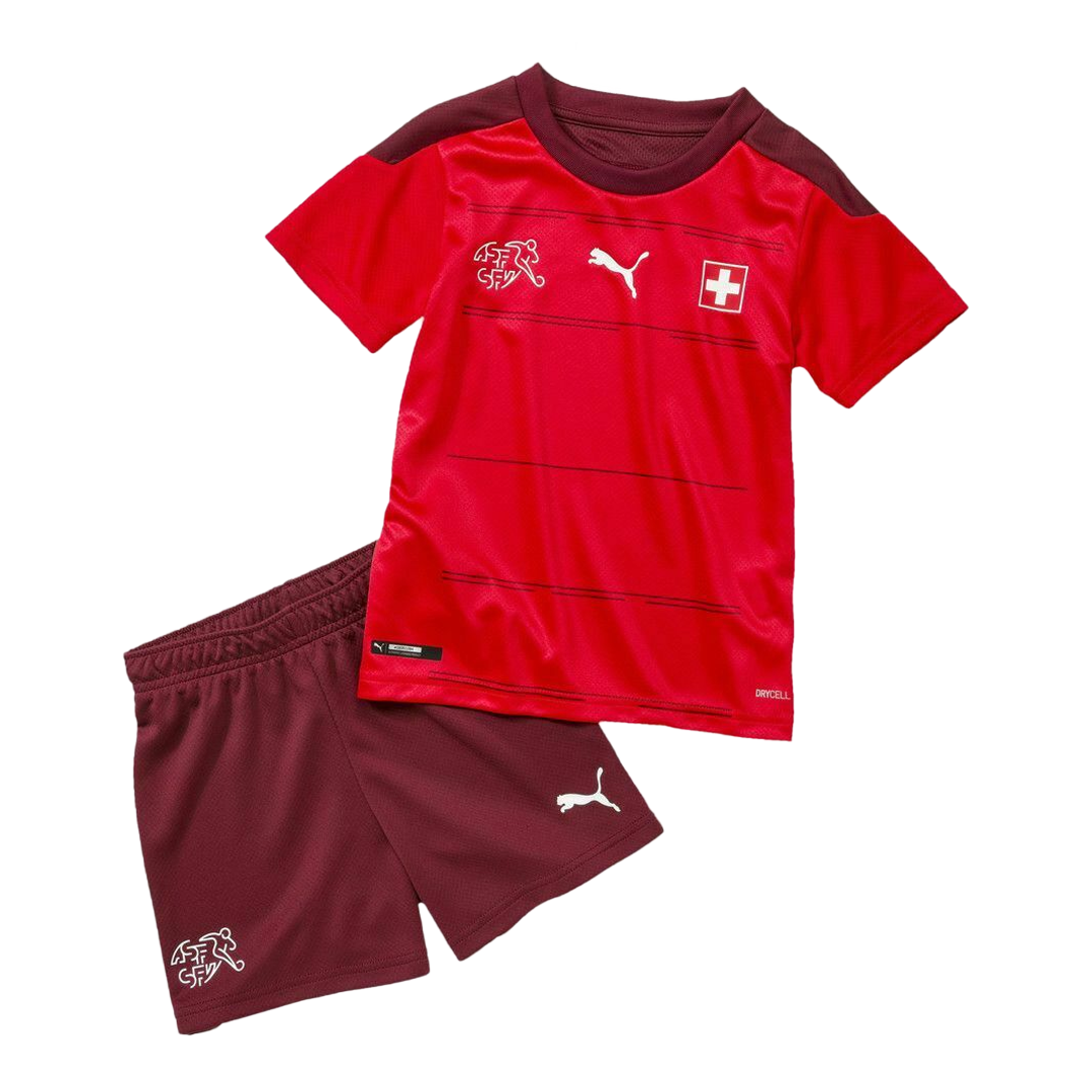 Kid's Puma Switzerland Home Soccer Jersey Kit(Jersey+Shorts) 2022