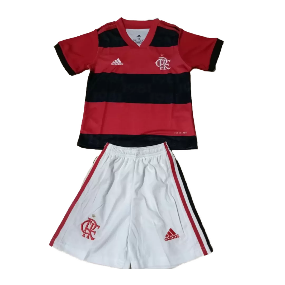 Kid's CR Flamengo Home Soccer Jersey Kit(Jersey+Shorts) 2021/22