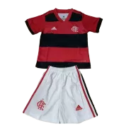 Kid's Adidas CR Flamengo Home Soccer Jersey Kit(Jersey+Shorts) 2021/22 - soccerdealshop