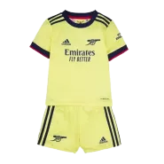 Kid's Adidas Arsenal Away Soccer Jersey Kit(Jersey+Shorts) 2021/22 - soccerdealshop