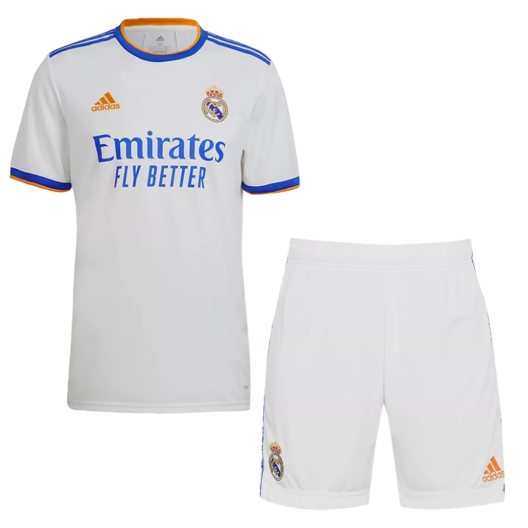 Adidas Real Madrid Home Soccer Jersey Kit(Jersey+Shorts) 2021/22