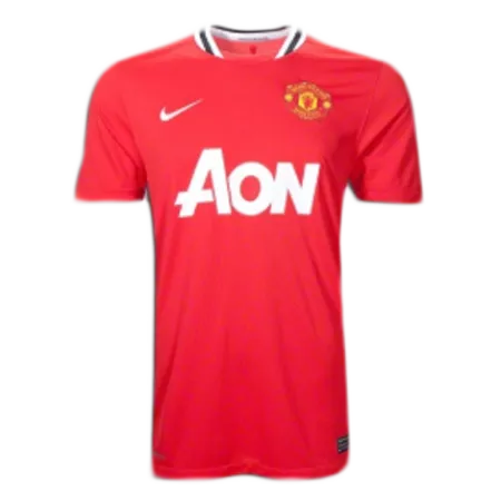 Retro 2011/12 Manchester United Home Soccer Jersey - soccerdeal