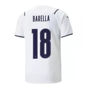 BARELLA #18 Italy Away Soccer Jersey 2021 - soccerdeal