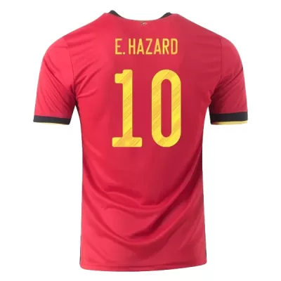 E.HAZARD #10 Belgium Home Soccer Jersey 2020 - Soccerdeal