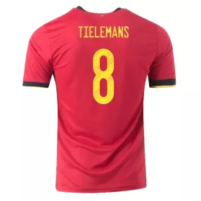 TIELEMANS #8 Belgium Home Soccer Jersey 2020 - soccerdeal