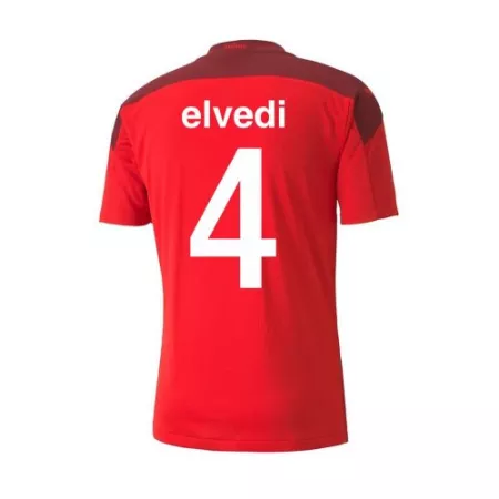 ELVEDI #4 Switzerland Home Soccer Jersey 2021 - soccerdeal