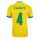 CALBERTO #4 Brazil Home Soccer Jersey 2021 - soccerdeal