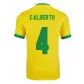 Replica Nike CALBERTO #4 Brazil Home Soccer Jersey 2021 - soccerdealshop