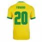 Replica Nike FIRMINO #20 Brazil Home Soccer Jersey 2021 - soccerdealshop
