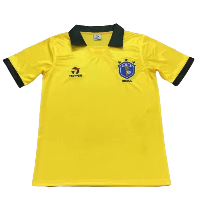Retro 1988 Brazil Home Soccer Jersey - Soccerdeal