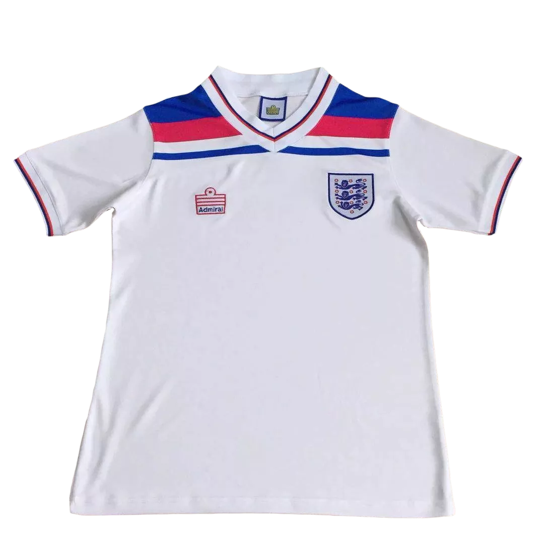 Retro 1980 England Home Soccer Jersey - soccerdeal