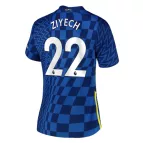 Women's Replica Nike ZIYECH #22 Chelsea Home Soccer Jersey 2021/22 - soccerdealshop