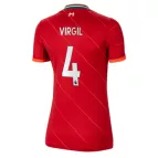 Women's Replica Nike VIRGIL #4 Liverpool Home Soccer Jersey 2021/22 - soccerdealshop