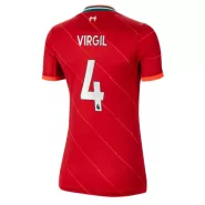Women's Replica Nike VIRGIL #4 Liverpool Home Soccer Jersey 2021/22 - soccerdealshop