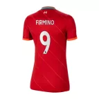 Women's Replica Nike FIRMINO #9 Liverpool Home Soccer Jersey 2021/22 - soccerdealshop