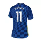 Women's Replica Nike WERNER #11 Chelsea Home Soccer Jersey 2021/22 - soccerdealshop