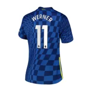 Women's Replica Nike WERNER #11 Chelsea Home Soccer Jersey 2021/22 - soccerdealshop