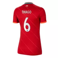Women's Replica Nike THIAGO #6 Liverpool Home Soccer Jersey 2021/22 - soccerdealshop