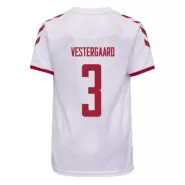 Replica Hummel VESTERGAARD #3 Denmark Away Soccer Jersey 2021 - soccerdealshop