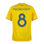 Replica Joma MALINOVSKYI #8 Ukraine Home Soccer Jersey 2020 - soccerdealshop
