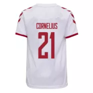 Replica Hummel CORNELIUS #21 Denmark Away Soccer Jersey 2021 - soccerdealshop