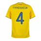 Replica Joma TYMOSHCUK #4 Ukraine Home Soccer Jersey 2020 - soccerdealshop