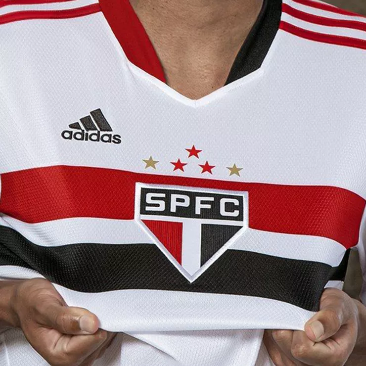 Bank Sweep Achievement Replica Adidas Sao Paulo FC Home Soccer Jersey 2021/22